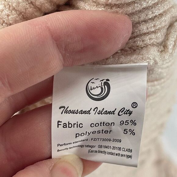 Thousand Island City Women's Pullover Ribbed Knit Turtle Neck Sweater large - Picture 8 of 10